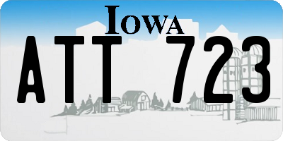 IA license plate ATT723