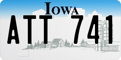 IA license plate ATT741