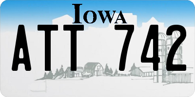 IA license plate ATT742