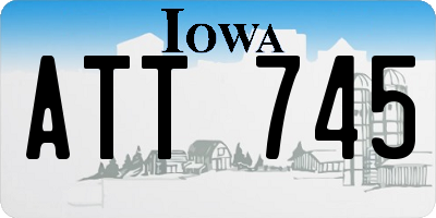IA license plate ATT745