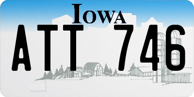 IA license plate ATT746