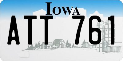 IA license plate ATT761