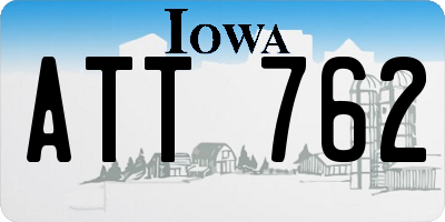 IA license plate ATT762