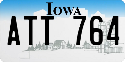 IA license plate ATT764