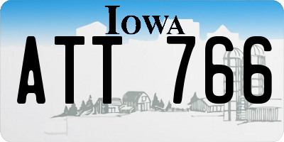 IA license plate ATT766