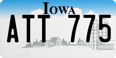 IA license plate ATT775