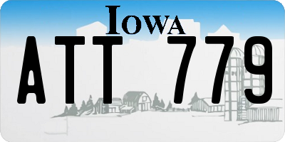 IA license plate ATT779