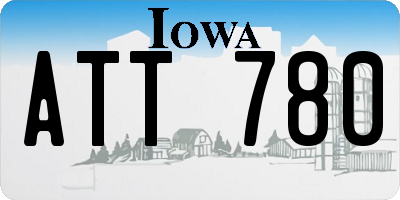 IA license plate ATT780