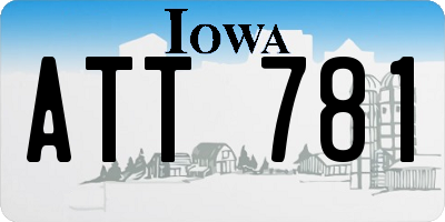 IA license plate ATT781