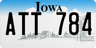IA license plate ATT784