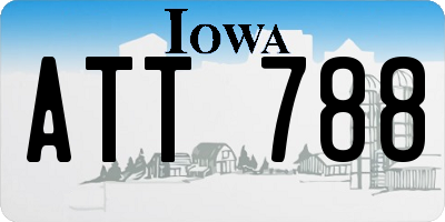 IA license plate ATT788