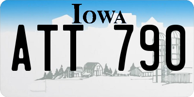 IA license plate ATT790
