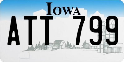 IA license plate ATT799