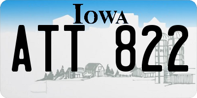 IA license plate ATT822