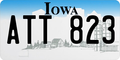 IA license plate ATT823