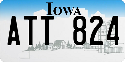 IA license plate ATT824