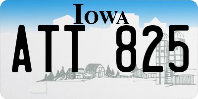 IA license plate ATT825