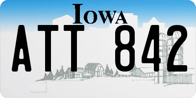 IA license plate ATT842