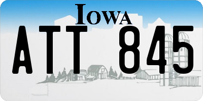 IA license plate ATT845