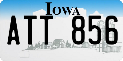 IA license plate ATT856
