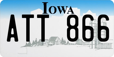 IA license plate ATT866