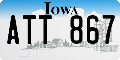 IA license plate ATT867