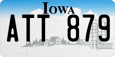 IA license plate ATT879