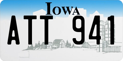 IA license plate ATT941