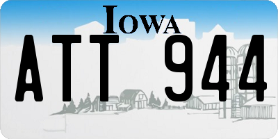 IA license plate ATT944