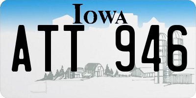 IA license plate ATT946