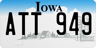 IA license plate ATT949