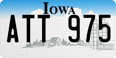 IA license plate ATT975
