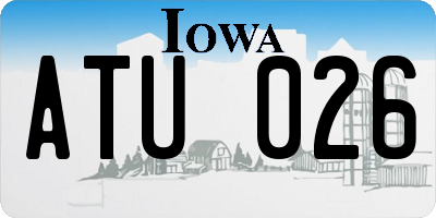 IA license plate ATU026