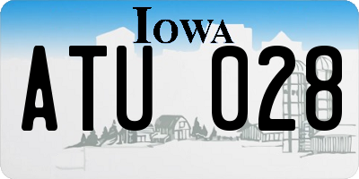 IA license plate ATU028