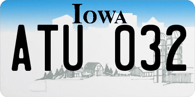 IA license plate ATU032