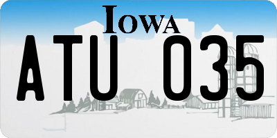 IA license plate ATU035