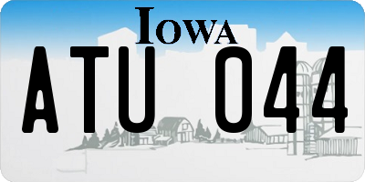 IA license plate ATU044