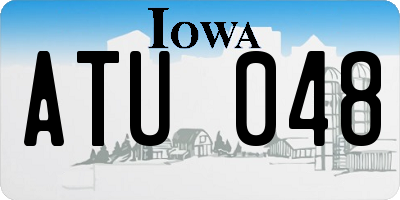 IA license plate ATU048