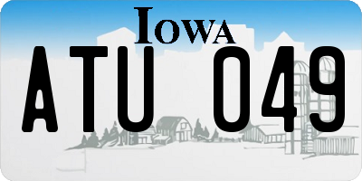 IA license plate ATU049