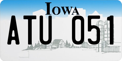 IA license plate ATU051