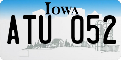 IA license plate ATU052