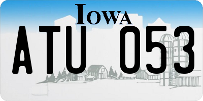 IA license plate ATU053