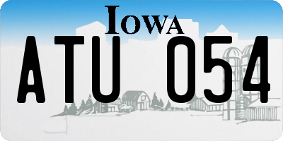 IA license plate ATU054
