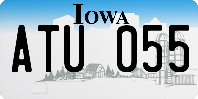 IA license plate ATU055