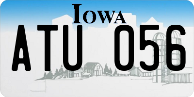 IA license plate ATU056