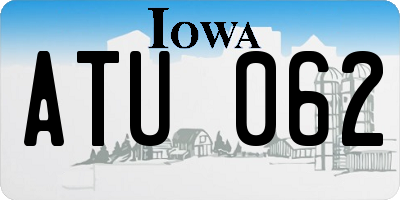 IA license plate ATU062