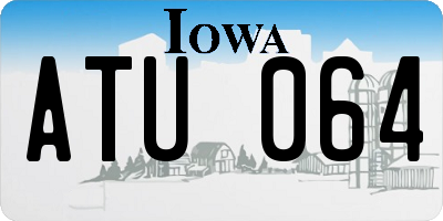 IA license plate ATU064