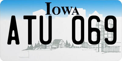IA license plate ATU069