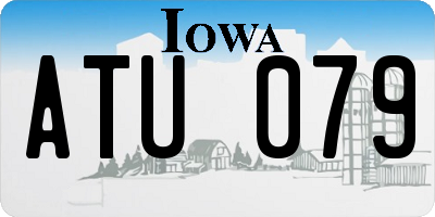 IA license plate ATU079