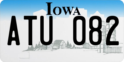 IA license plate ATU082